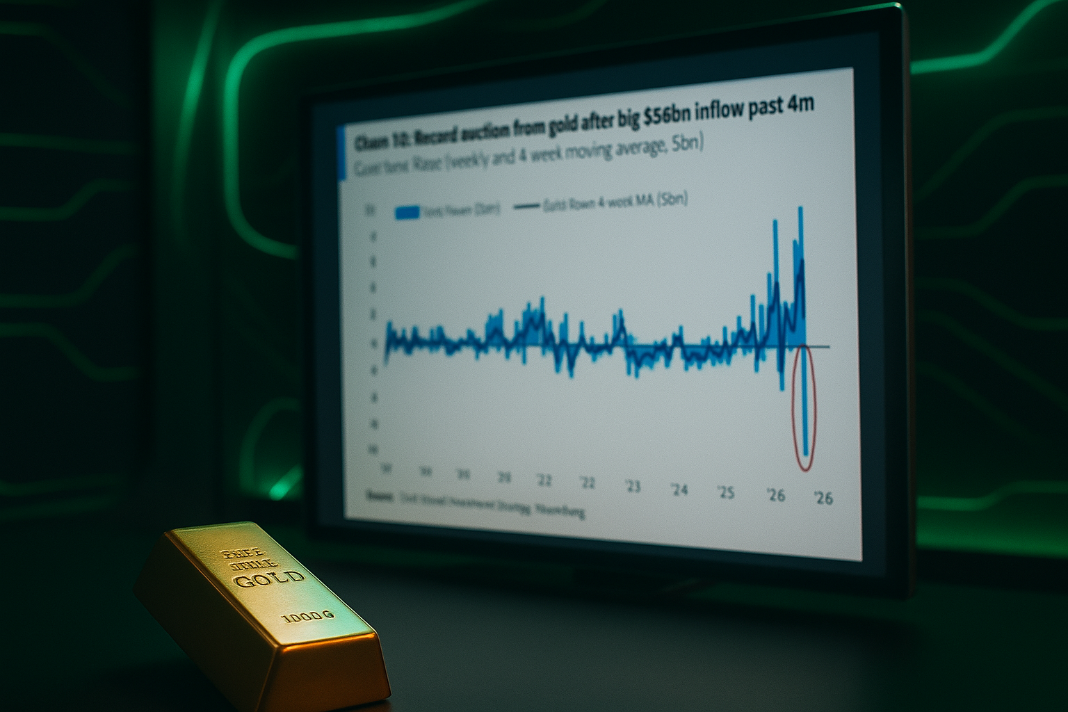 Dana Emas Catat Outflow Rekor $7,5 Miliar Setelah Inflow Besar $59 Miliar dalam 4 Bulan