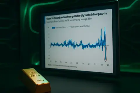 Dana Emas Catat Outflow Rekor $7,5 Miliar Setelah Inflow Besar $59 Miliar dalam 4 Bulan