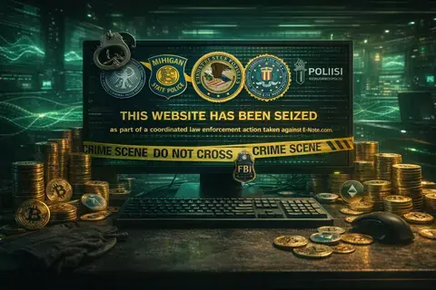 FBI Bekukan E-Note, Bursa Kripto Terafiliasi Sindikat Pencucian Uang Global