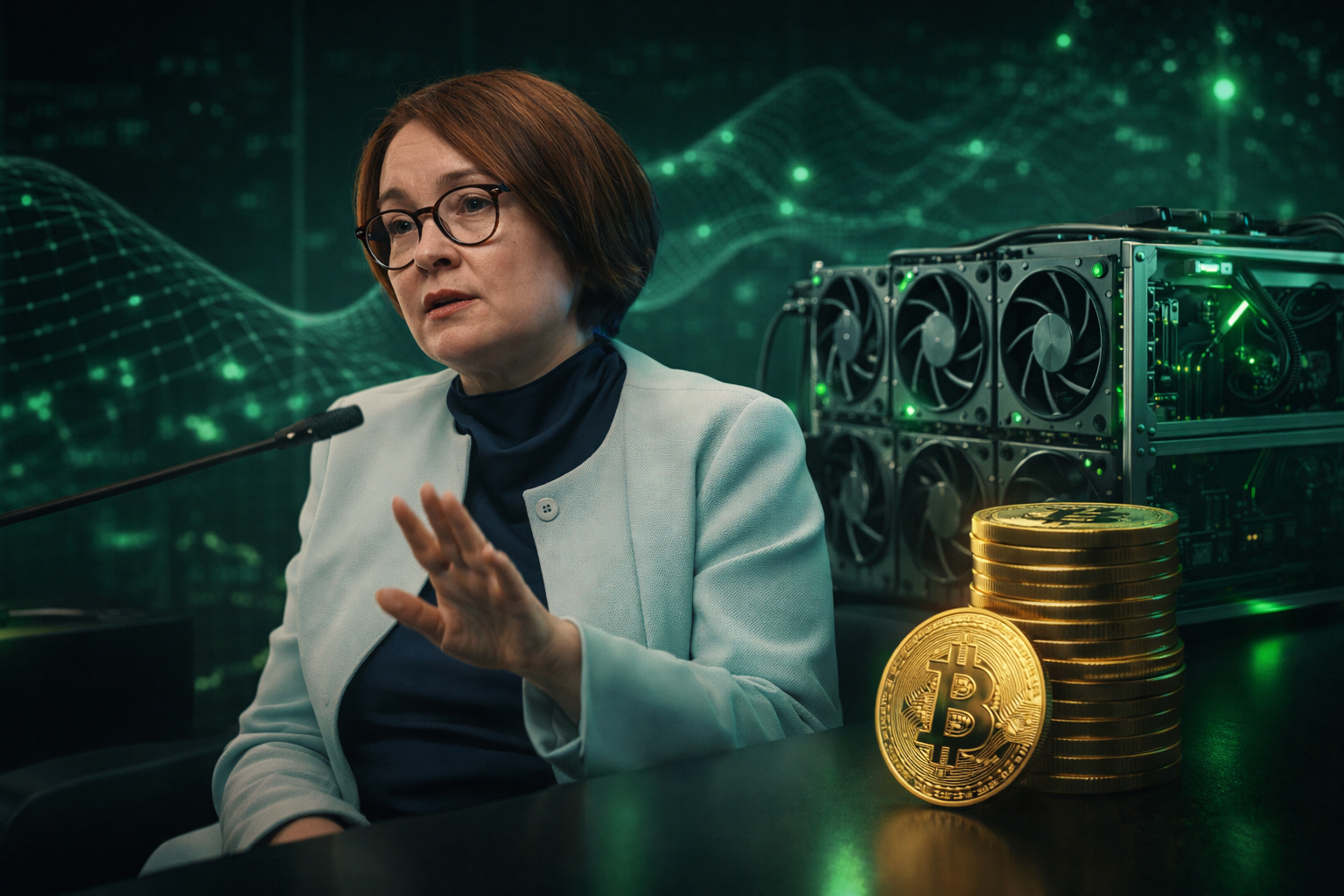 Gubernur Bank Sentral Rusia Sebut Aktivitas Mining Bitcoin Bisa Perkuat Nilai Rubel