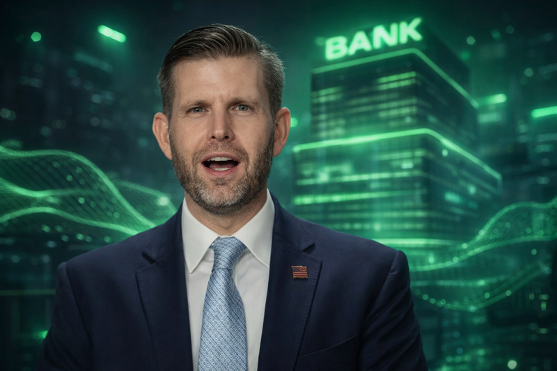 Eric Trump Sebut DeFi Menggerus Sistem Biaya Perbankan Tradisional