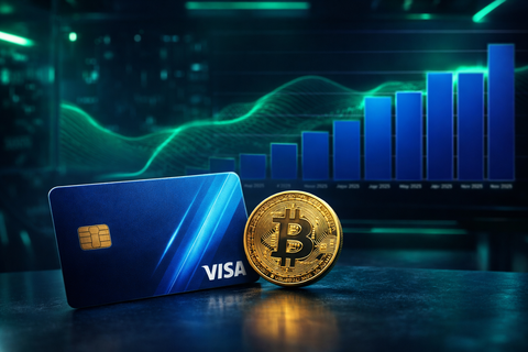 Belanja Kartu Kripto Visa Capai $91,3 Juta, Melonjak 525% Sepanjang 2025