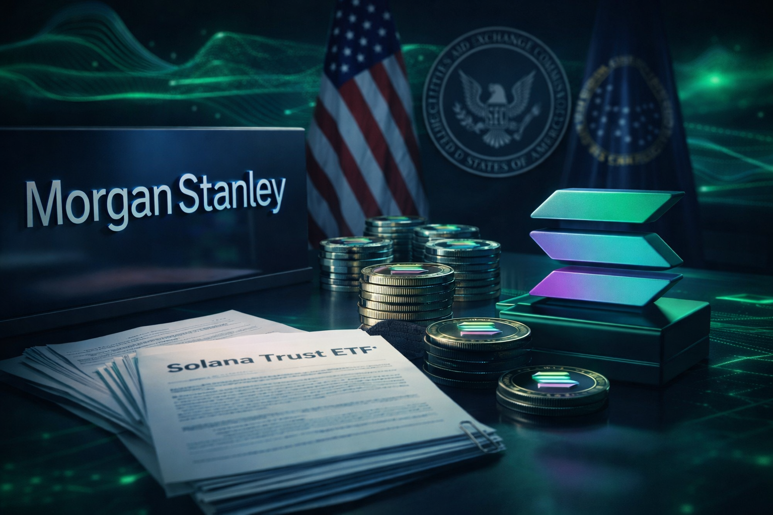 Bersamaan dengan Bitcoin, Morgan Stanley Juga Ajukan ETF Solana
