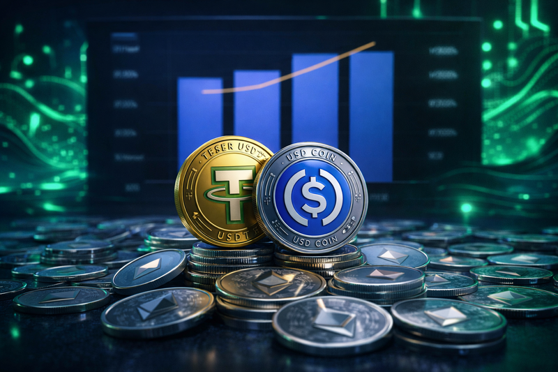 Penerbit Stablecoin Raup $5 Miliar dari Ethereum Sepanjang 2025