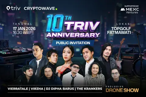 Triv Exchange Akan Gelar Perayaan 10 Tahun dengan Konser & Drone Show di Jakarta