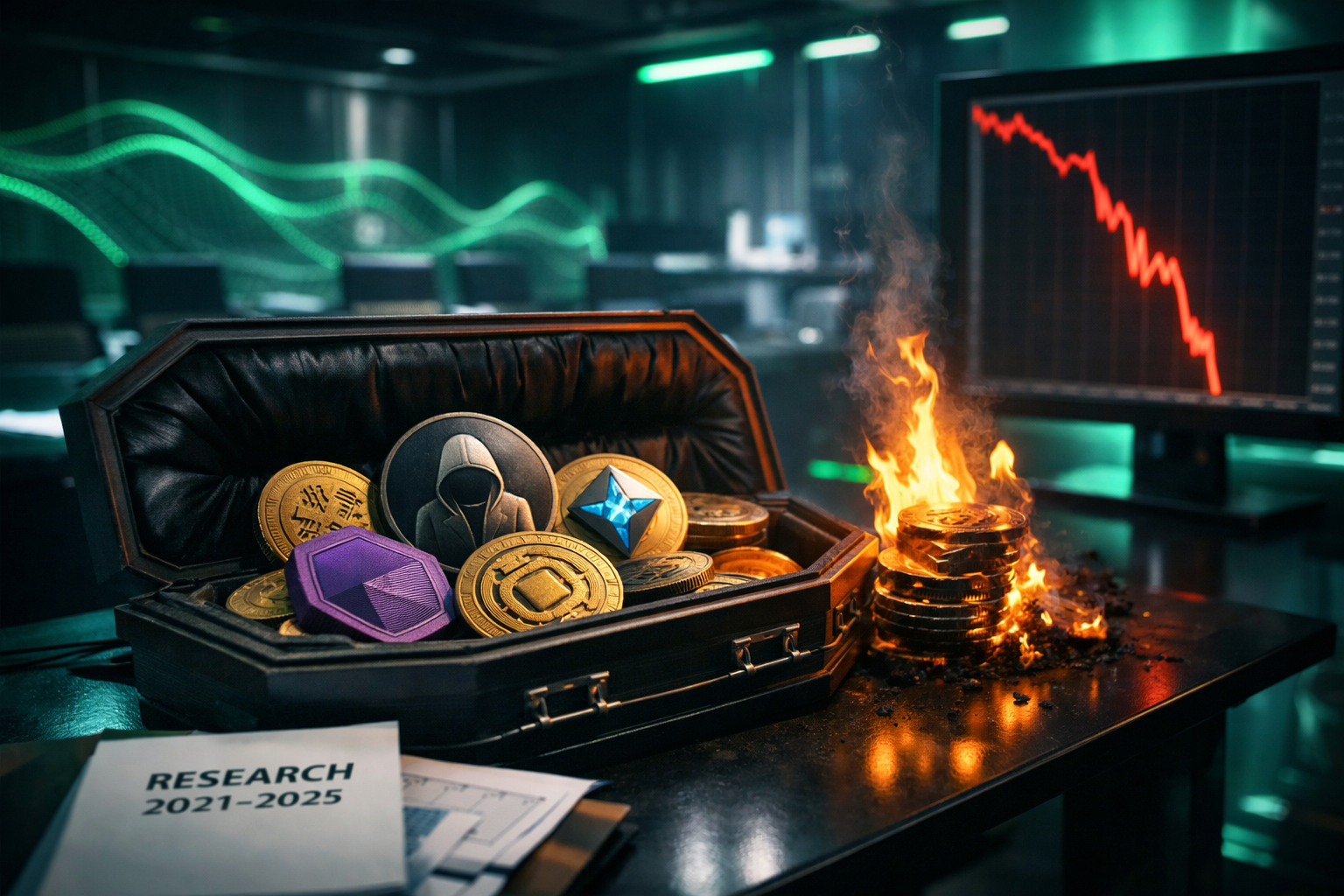 Riset Terbaru Ungkap 53% Proyek Kripto Mati Periode 2021-2025
