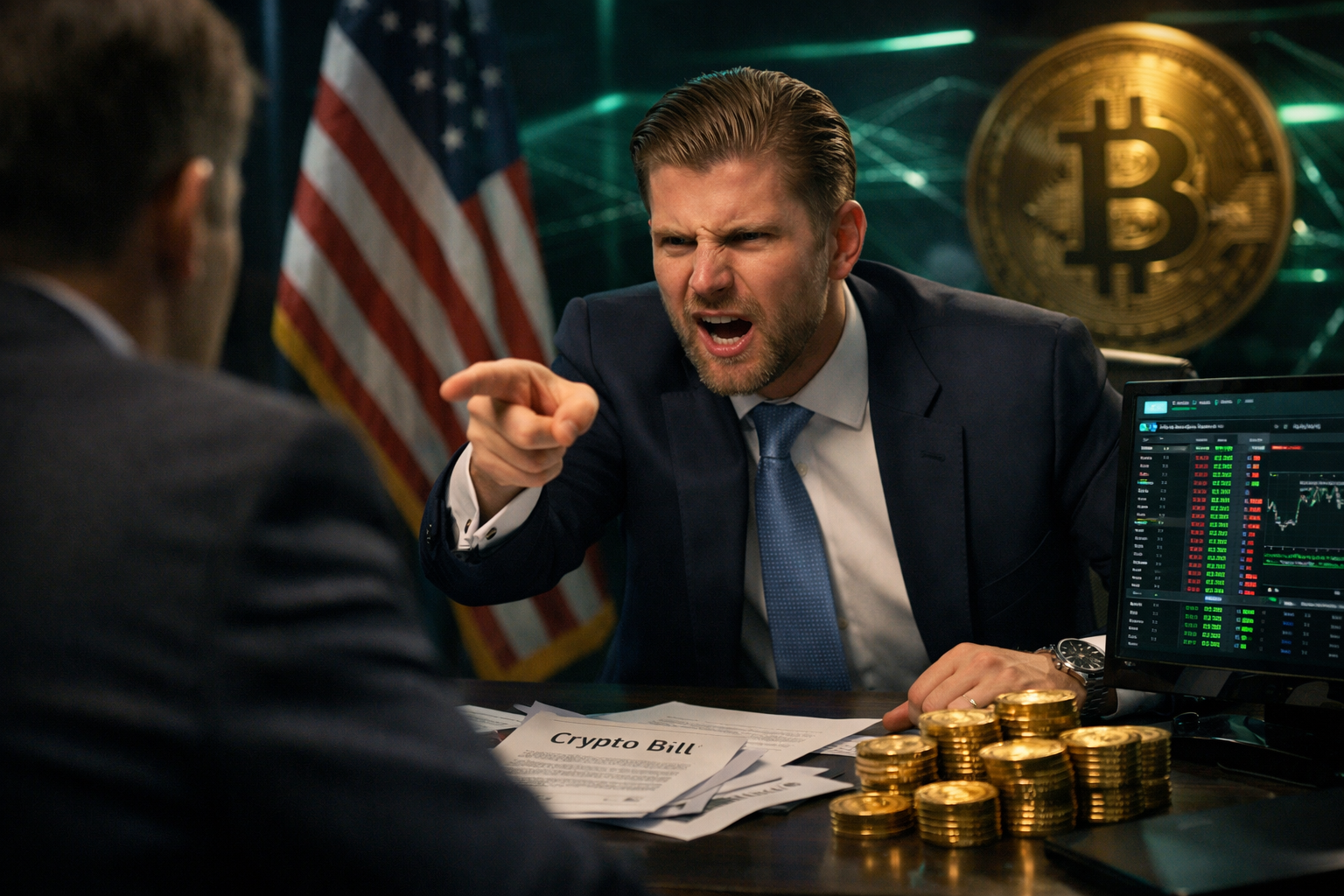 Eric Trump Tuduh Bank Besar Jegal UU Kripto demi Pertahankan Monopoli