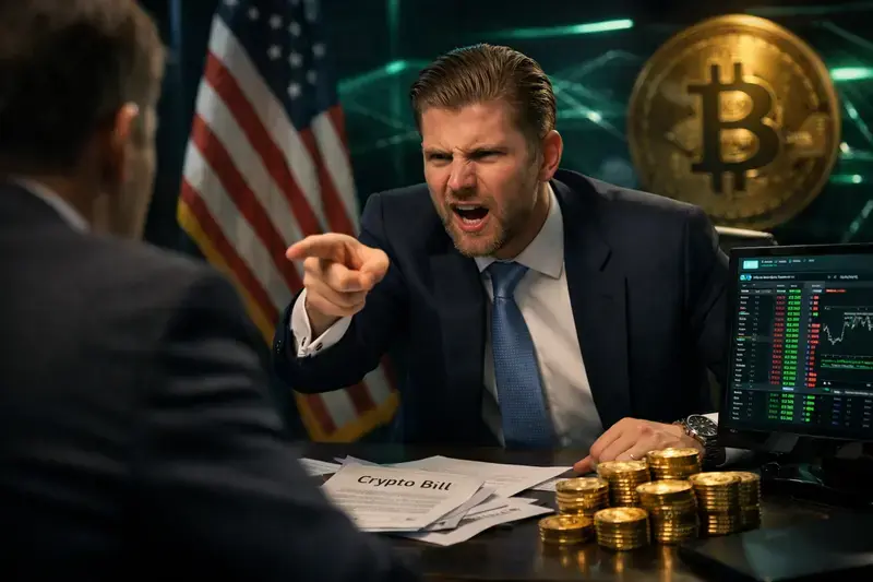 Eric Trump Tuduh Bank Besar Jegal UU Kripto demi Pertahankan Monopoli