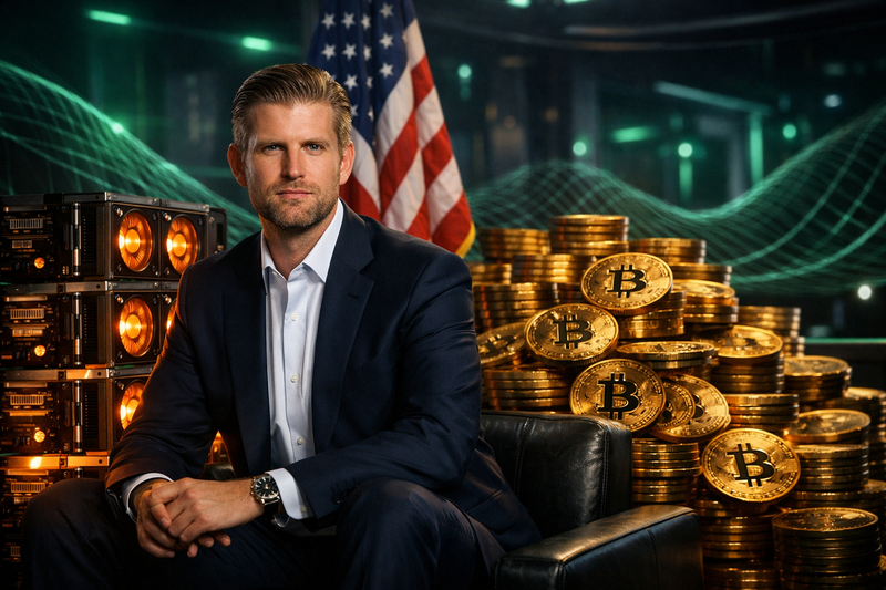 Eric Trump: American Bitcoin Borong 425 BTC Sejak Awal Januari