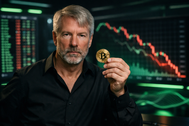 Tak Gentar! Saylor Beri Kode Beli Bitcoin Meski Porto Merah Saat Sentuh $76.000