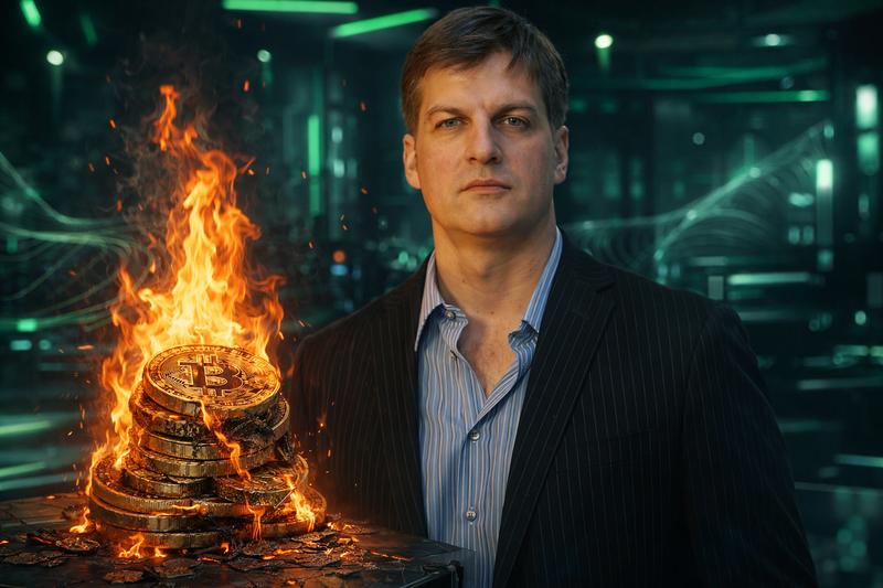 Michael Burry Peringatkan Death Spiral Jika Bitcoin Turun Lagi 10%