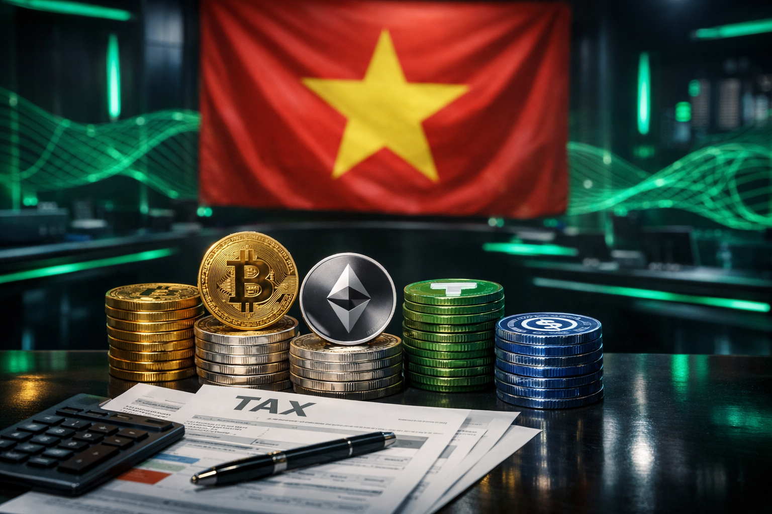 Vietnam Usulkan Pajak Transaksi Kripto 0,1%, Investor Institusi Kena 20%