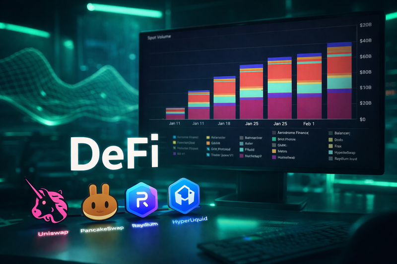 Volume Spot DeFi Melonjak 3 Kali Lipat Sejak Awal 2026