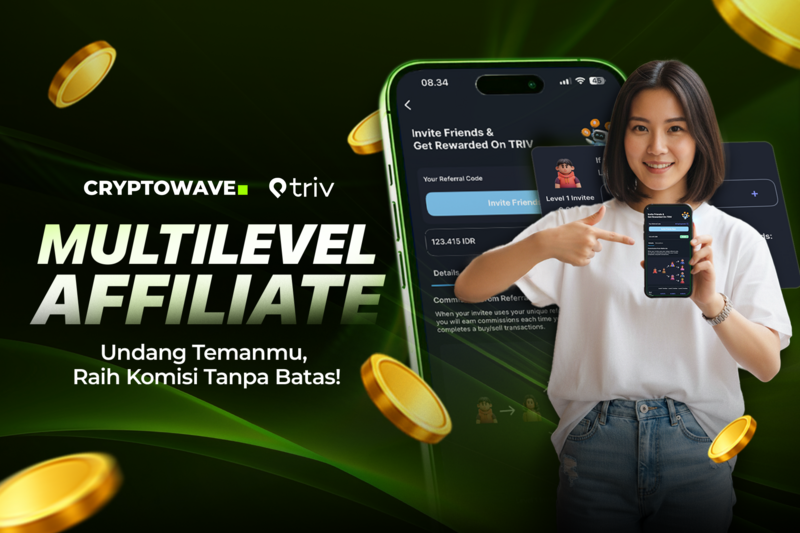 Triv Exchange Luncurkan Fitur Multi Level Affiliate, Komisi Hingga 3 Level Referral