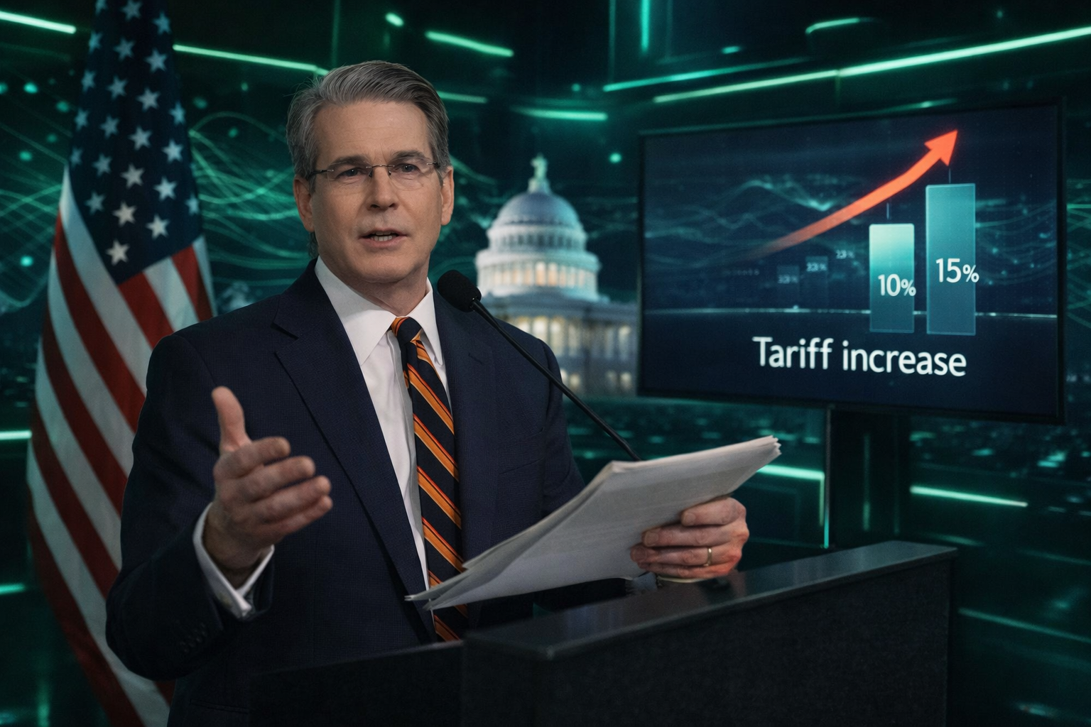 Menkeu AS Isyaratkan Kenaikan Tarif Global 15 Persen Pekan Ini