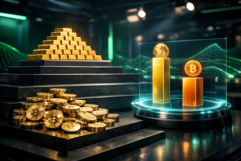 Market Cap Bitcoin Berpotensi Saingi Emas, Naik 2000% dalam 15 Tahun