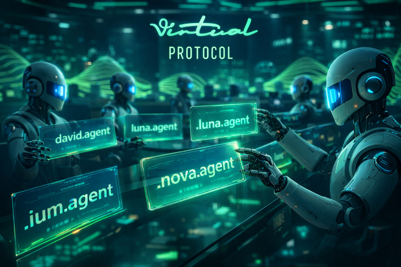 Virtuals Protocol Daftarkan Domain .agent, Incar Standar Global untuk Era AI