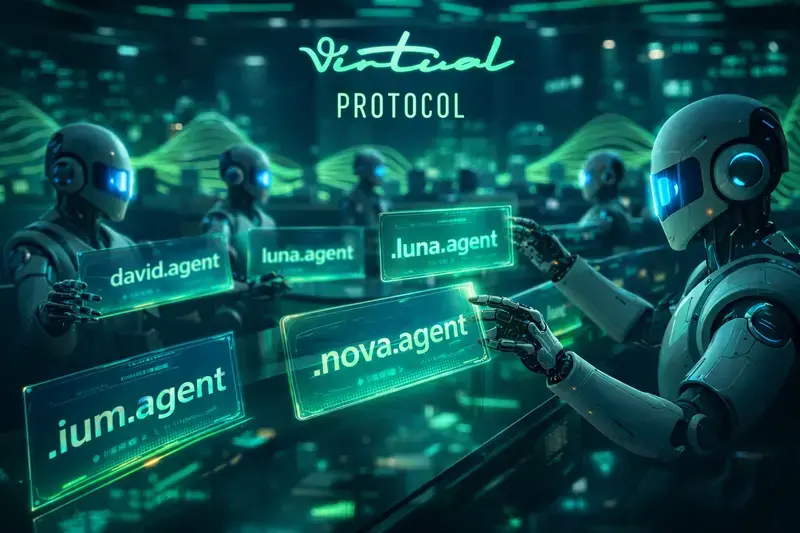 Virtuals Protocol Daftarkan Domain .agent, Incar Standar Global untuk Era AI