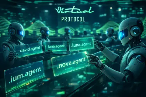 Virtuals Protocol Daftarkan Domain .agent, Incar Standar Global untuk Era AI
