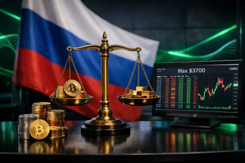 Rusia Siapkan Aturan Baru, Batasi Investasi Kripto Individu $3.700 per Tahun