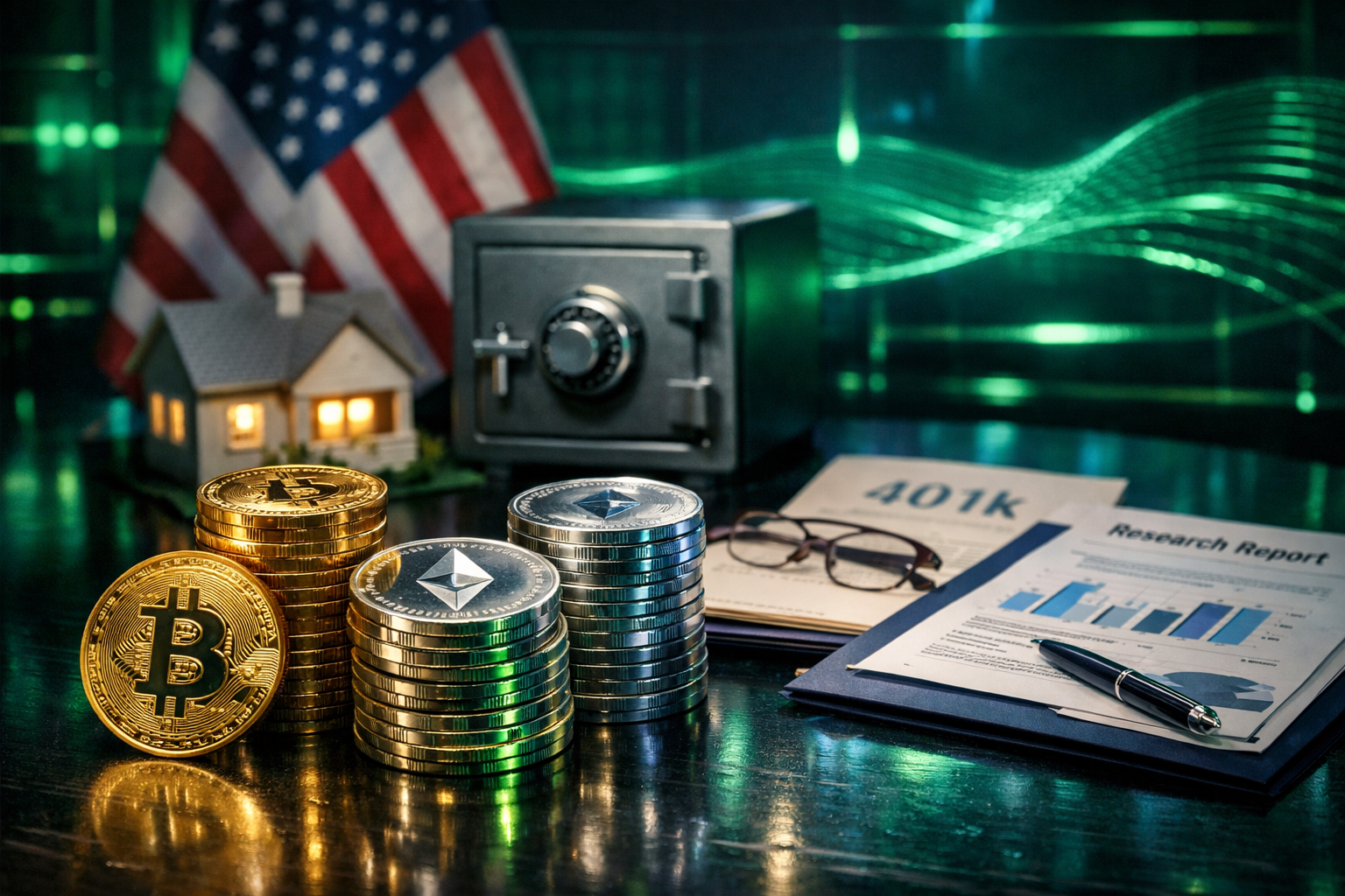 Bitcoin dan Ethereum Berpeluang Jadi Aset Kripto Pertama di Dana Pensiun AS