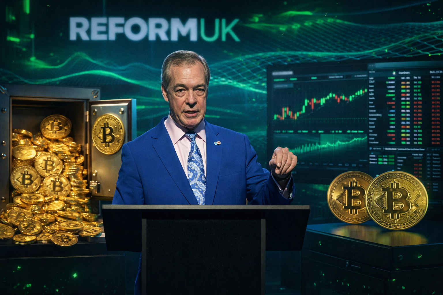 Politisi Inggris Nigel Farage Borong Bitcoin Senilai Rp40 Miliar