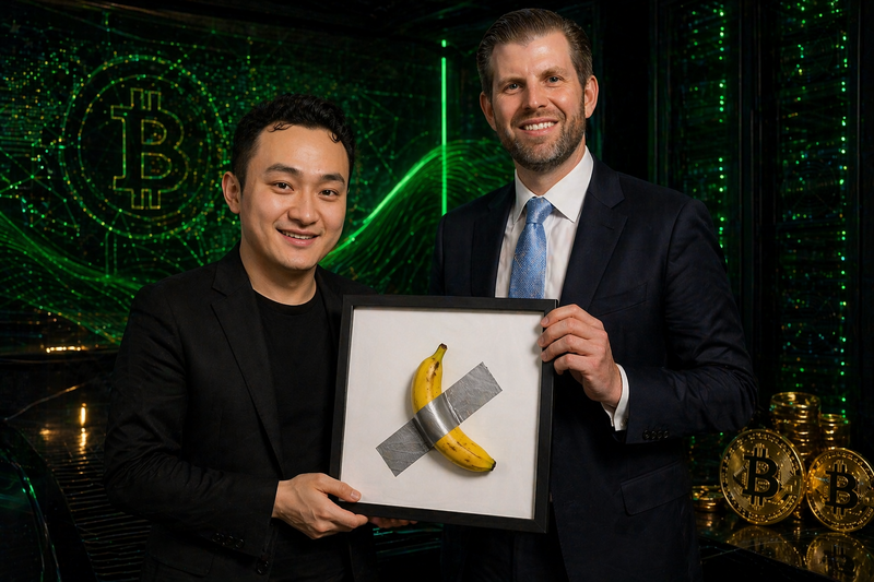 Justin Sun Gugat World Liberty Financial, Eric Trump: 'Lebih Konyol dari Pisang Lakban'