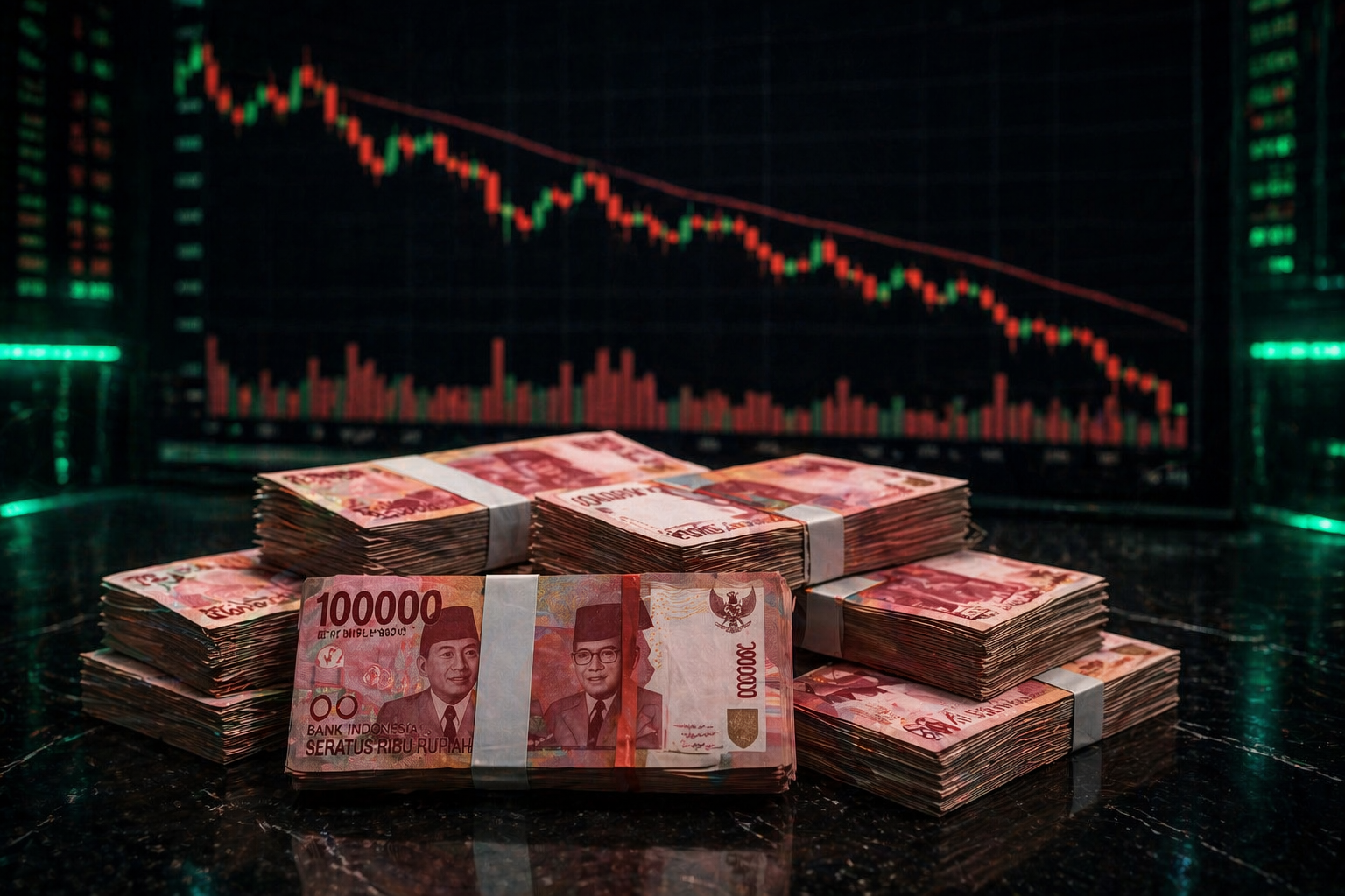 Rupiah Anjlok Melewati Rp17.300 per Dolar AS, Tekanan Global Jadi Pemicu