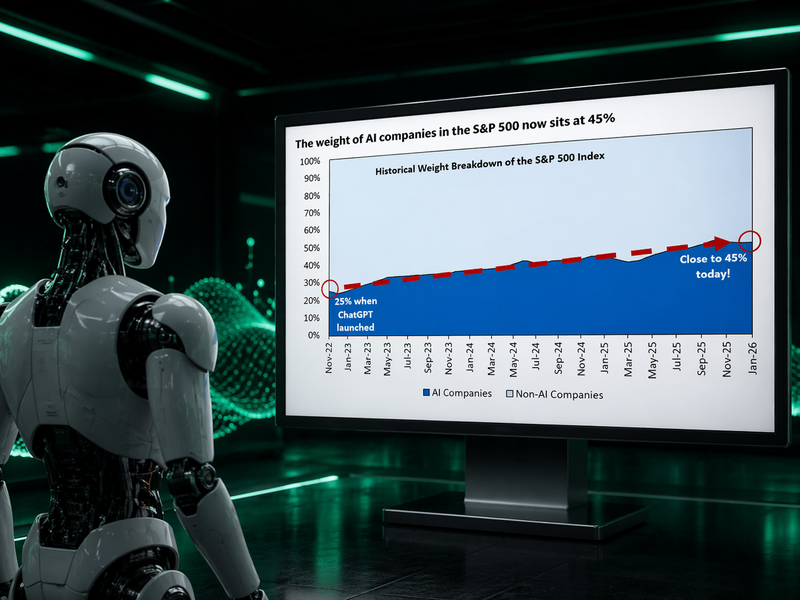 Saham AI Kuasai 45% S&P 500, Dominasi Juga Menyebar ke Pasar Utang