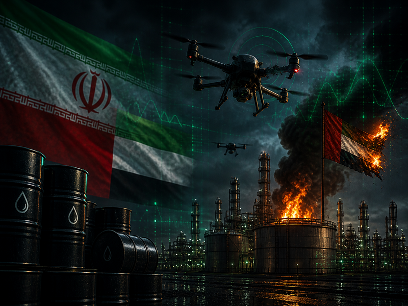 Drone Iran Hantam Kilang Minyak UEA, Harga Minyak Brent Melonjak ke $119