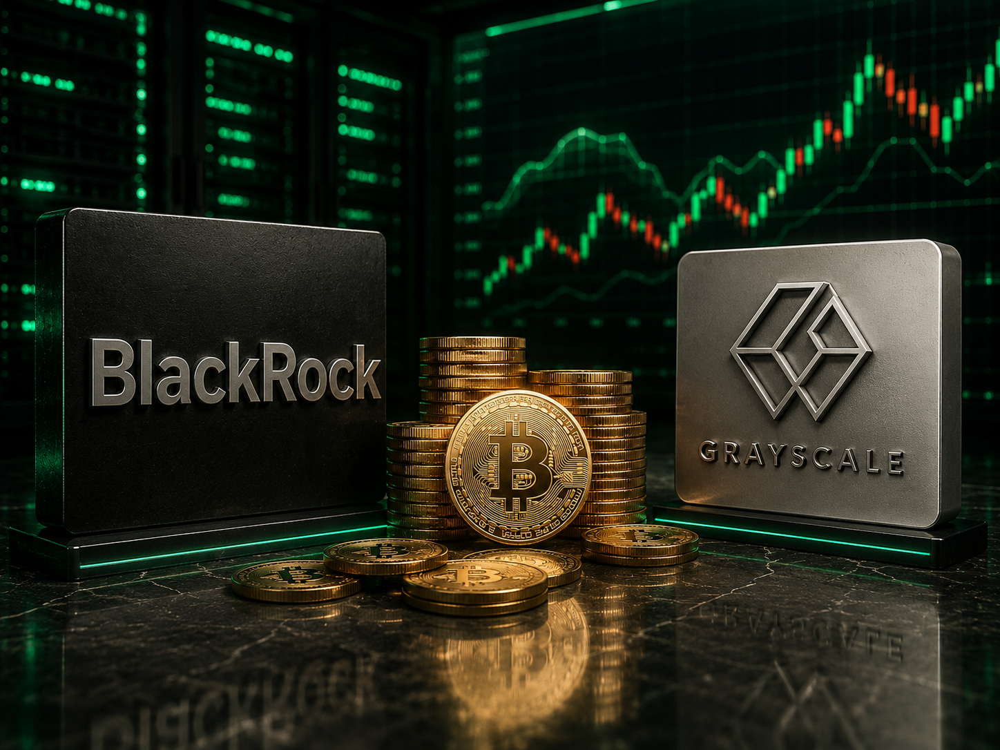 BlackRock Borong Bitcoin $623 Juta, Grayscale Jual $62,3 Juta