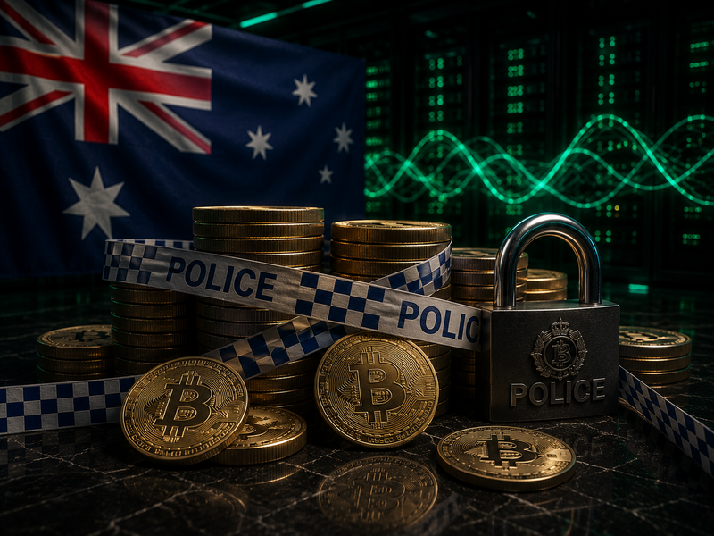 Kepolisian Australia Sita 52,3 BTC dari Sindikat Darknet