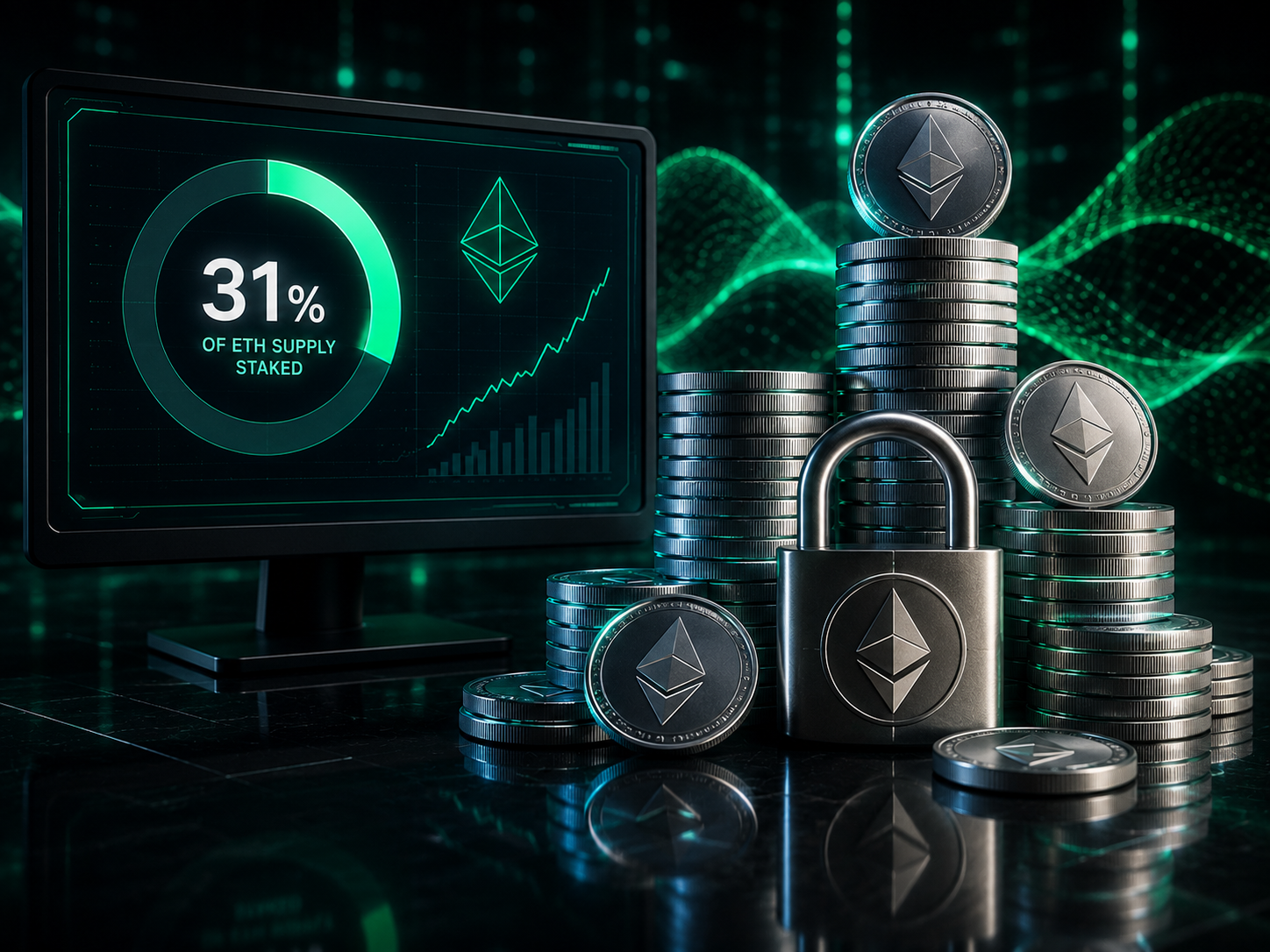 Harga Masih Tertekan, Jumlah Staking Ethereum Justru Tembus 31%