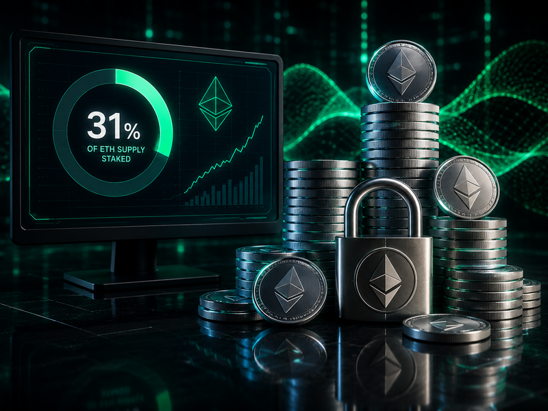Harga Masih Tertekan, Jumlah Staking Ethereum Justru Tembus 31%