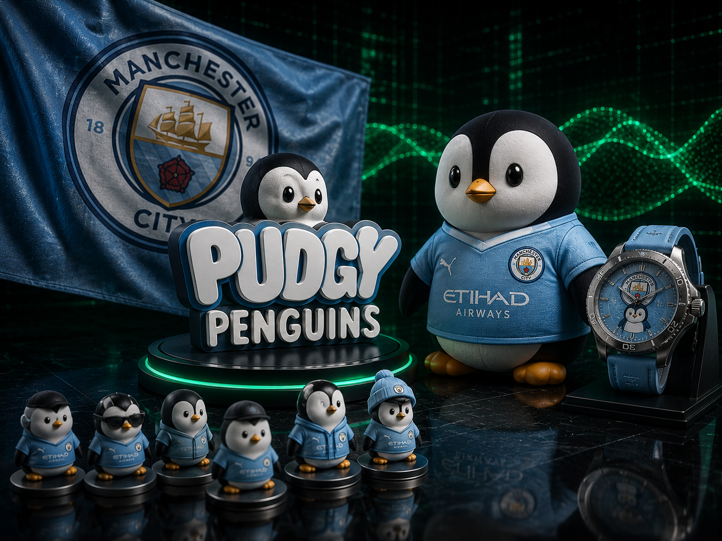 Sukses di Koleksi Pertama, Pudgy Penguin Kolaborasi Lagi dengan Manchester City