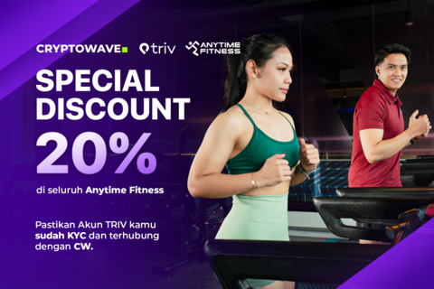 TRIV Group Beri Diskon Spesial 20% di Anytime Fitness Khusus Pengguna