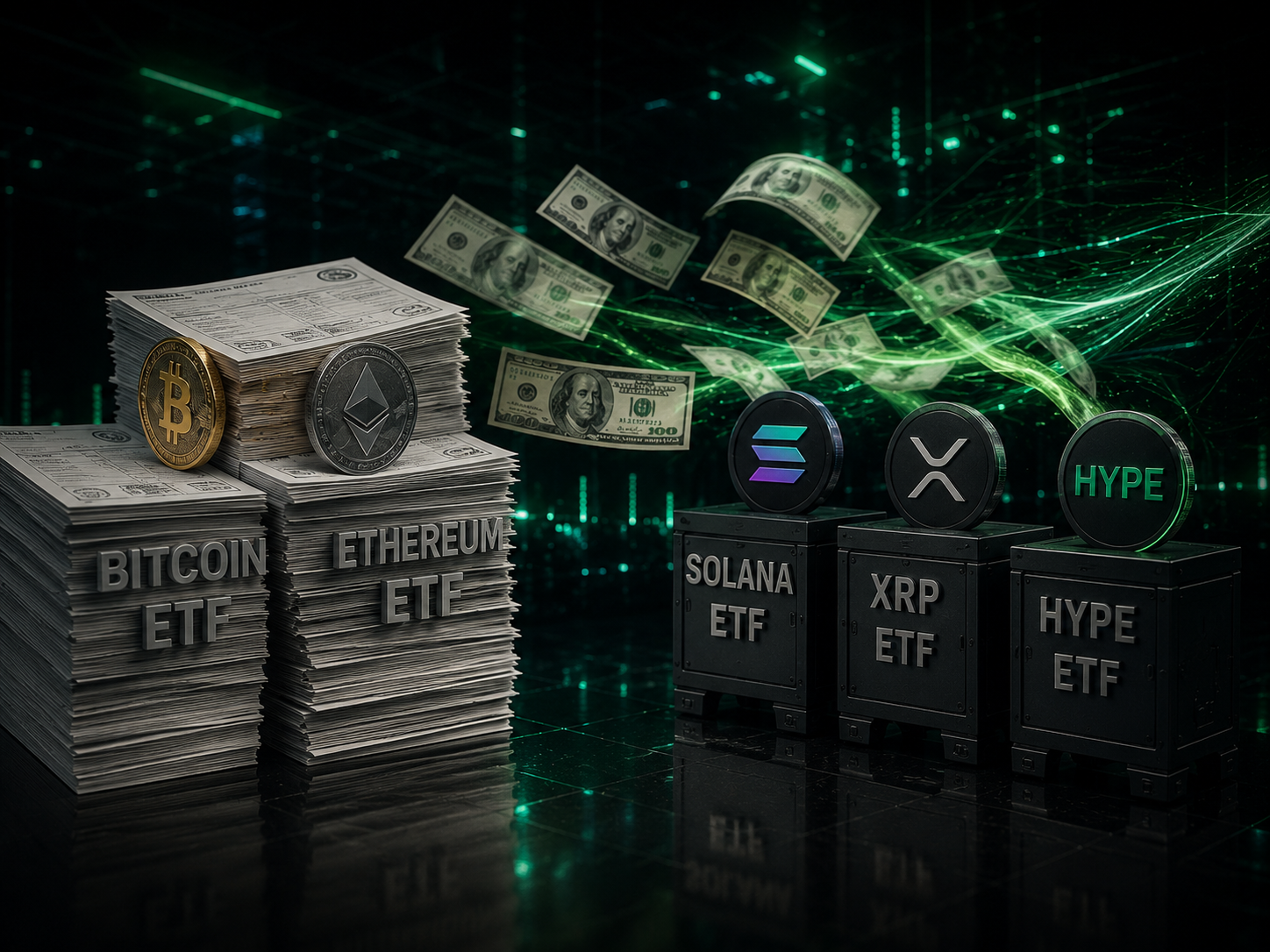 Bukan Keluar Kripto, Dana Institusi ETF Bitcoin Rotasi ke ETF Altcoin