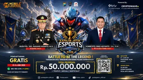 Kapolda Jatim Esports Bersama Triv Group Gelar Turnamen Esports 2026, Total Hadiah Capai Rp50 Juta