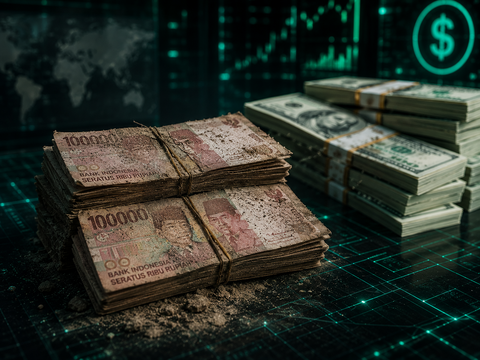 Rupiah Kembali Catat Rekor Terendah Rp18.150 per Dolar AS