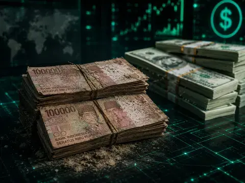 Rupiah Kembali Catat Rekor Terendah Rp18.150 per Dolar AS