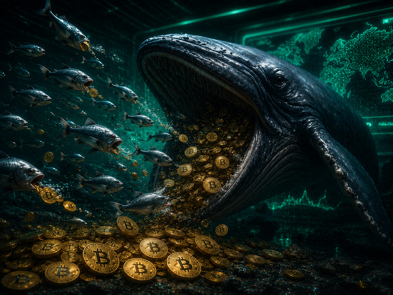 Serap Panic Selling Ritel, Whale Borong Masif Bitcoin di Harga $60.000