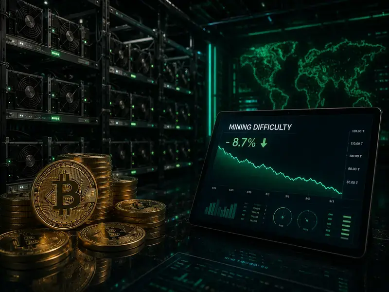 Tingkat Kesulitan Mining Bitcoin Turun 10%, Efisiensi Miner Meningkat
