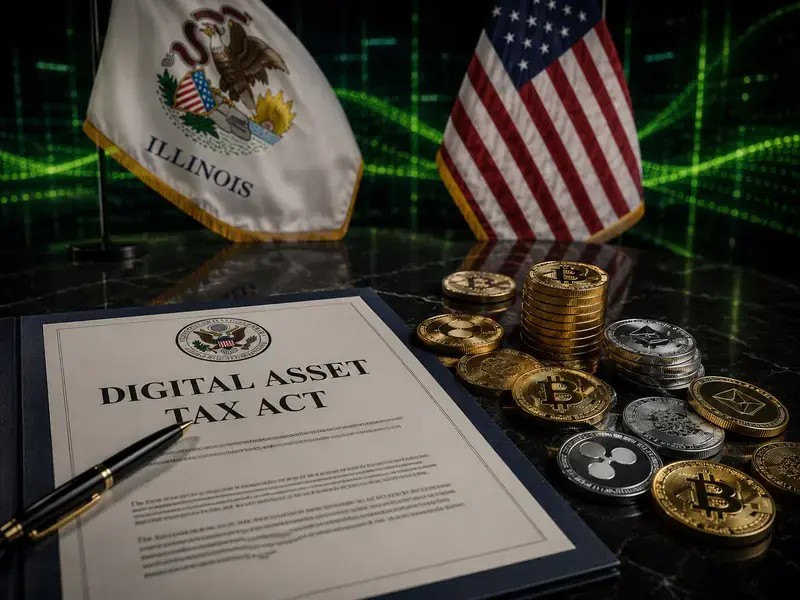 Illinois Sahkan UU Baru, Transfer Kripto Antar Wallet Bisa Kena Pajak