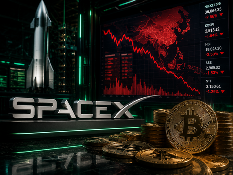 Guncangan Saham SpaceX Diduga Picu Tekanan di Saham Asia Hingga Bitcoin
