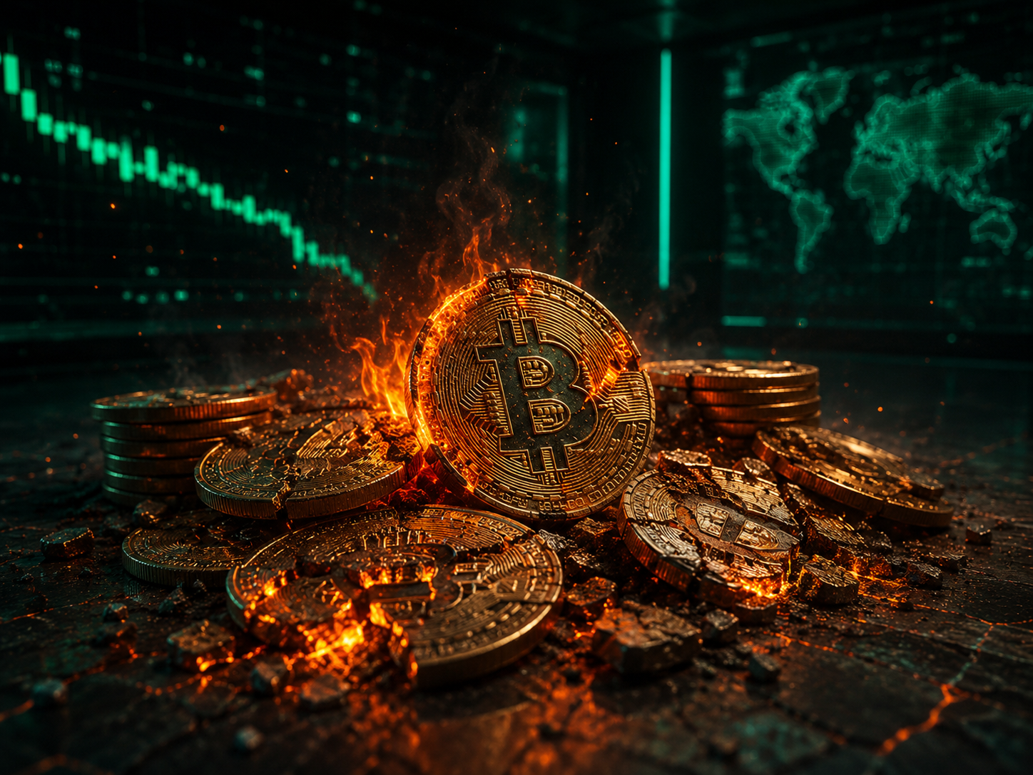 Bitcoin Sempat Sentuh $58.000, Likuidasi Capai $430 Juta dalam Satu Jam