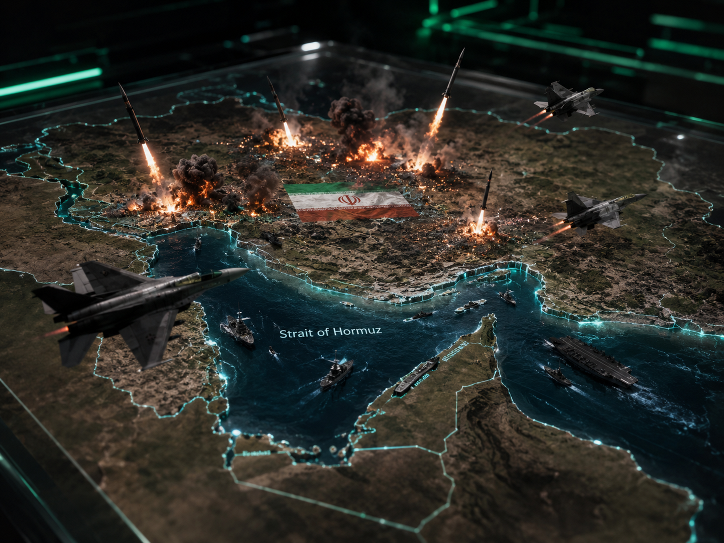 Klaim Lindungi Selat Hormuz, AS Serang 90 Fasilitas Militer Iran