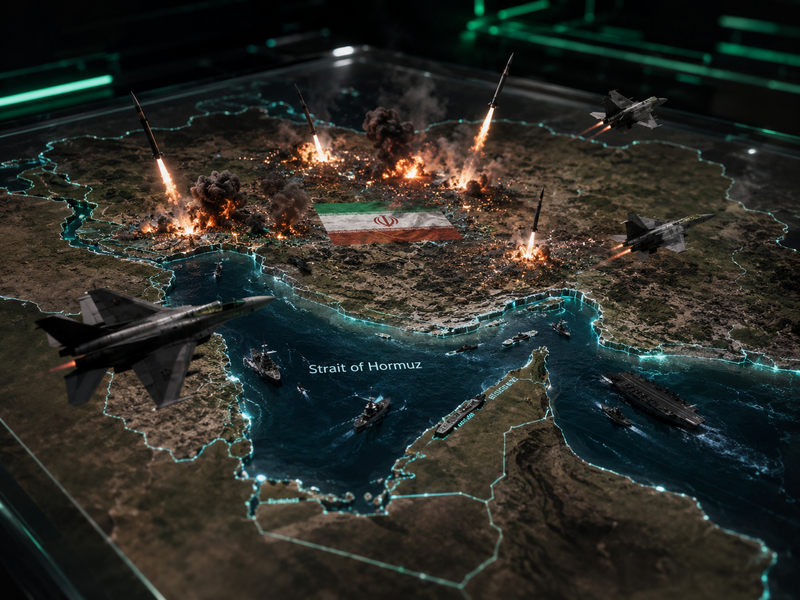 Klaim Lindungi Selat Hormuz, AS Serang 90 Fasilitas Militer Iran