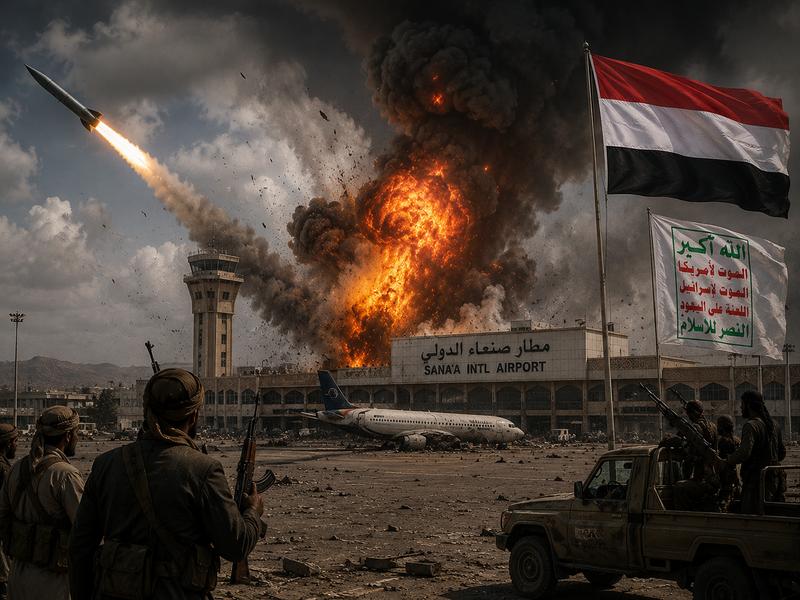Houthi Tuding Arab Saudi Serang Bandara Sanaa Demi Persulit Iran