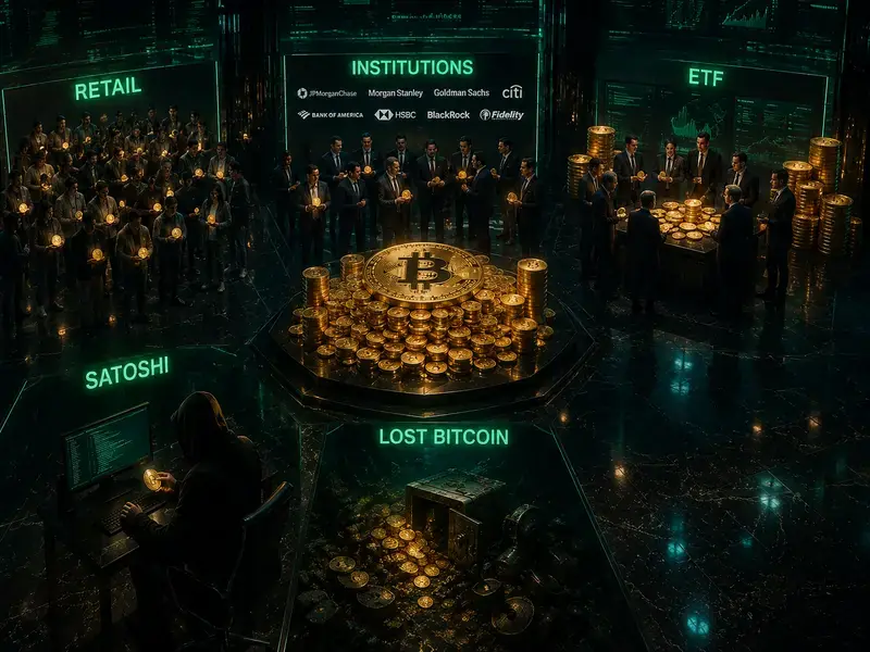 Meski Minat Institusi Meningkat, Ritel Masih Dominasi 66,1% Kepemilikan Bitcoin