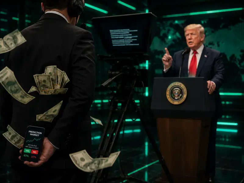 Operator Teleprompter Trump Pakai Materi Pidato untuk Taruhan Pasar Prediksi, Profit Rp1,79M